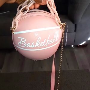 Kids Pink mini basketball purse